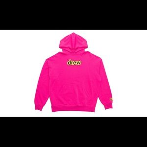 brand new magenta drew hoodie size l